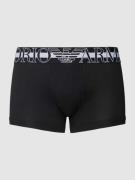 Emporio Armani Trunks mit Logo-Bund in Black, Größe S