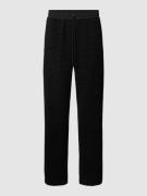 Emporio Armani Sweatpants mit Allover-Logo-Muster in Black, Größe M