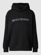 Emporio Armani Hoodie mit Label-Stitching in Black, Größe S