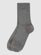 Esprit Socken im 2er-Pack in Silber Melange, Größe 35-38