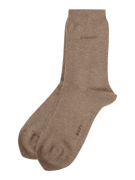 Esprit Socken mit Label-Stitching im 2er-Pack in Sand, Größe 35/38