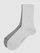 Esprit Socken im 2er-Pack mit Streifenmuster in Anthrazit, Größe 39/42