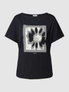 Esprit T-Shirt mit Motiv- und Label-Print in Black, Größe S