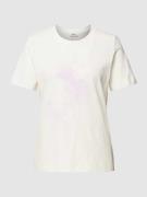 Esprit T-Shirt mit Ziersteinbesatz in Offwhite, Größe XS