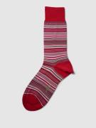 Falke Socken mit Streifenmuster Modell 'MICROBLOCK SOCK' in Rot, Größe...