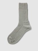 Falke Socken mit elastischem Rippenbündchen in Silber, Größe 39/40