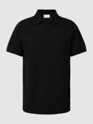 Gant Poloshirt mit Label-Stitching in Black, Größe M