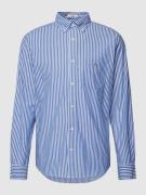 Gant Regular Fit Freizeithemd mit Streifenmuster Modell 'POPLIN' in Bl...