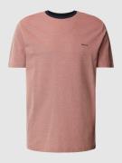 Gant T-Shirt aus Baumwolle mit Label-Detail in Pink, Größe S
