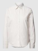 Gant Hemdbluse aus Baumwolle mit Streifenmuster in Beige, Größe 36