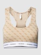 Guess Bralette mit Allover-Muster Modell 'CARRIE' in Beige, Größe XS