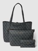 Guess Tote Bag mit Allover-Logo-Muster Modell 'BRENTON' in Anthrazit, ...