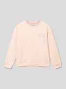 Guess Sweatshirt mit Label-Stitching in Apricot, Größe 98
