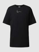 KARL KANI T-Shirt mit überschnittenen Schultern in Black, Größe XS