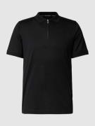 Karl Lagerfeld Poloshirt aus Baumwolle mit Reißverschluss in Black, Gr...