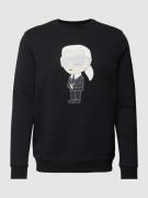 Karl Lagerfeld Sweatshirt mit Label-Print in Black, Größe XL