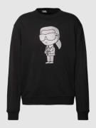 Karl Lagerfeld Sweatshirt mit Motiv-Print in Black, Größe S