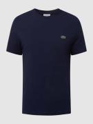 Lacoste Regular Fit T-Shirt mit Logo-Details in Marine, Größe S