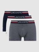 Lacoste Trunks mit Stretch-Anteil im 3er-Pack in Marine, Größe S