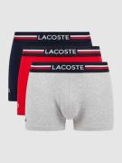 Lacoste Trunks mit Stretch-Anteil im 3er-Pack in Rot, Größe S