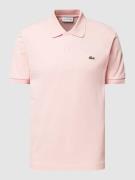 Lacoste Classic Fit Poloshirt mit Label-Applikation in Rosa, Größe L