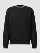 Lacoste Sweatshirt mit Label-Detail in Black, Größe XXL