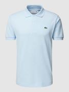 Lacoste Classic Fit Poloshirt mit Label-Detail in Hellblau, Größe M