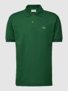 Lacoste Classic Fit Poloshirt mit Label-Detail in Dunkelgruen, Größe S