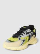 Lacoste Sneaker mit Label-Details in Gelb, Größe 43
