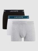 Lacoste Trunks mit Label-Details im 3er-Pack in Weiss, Größe S