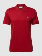 Lacoste Regular Fit Poloshirt in unifarbenem Design in Rot, Größe M