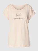 LASCANA T-Shirt mit Statement-Print Modell 'Cozy Dreams' in Apricot, G...