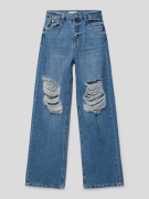 Mango Jeans im Destroyed-Look in Blau, Größe 140