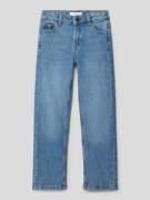 Mango Regular Fit Jeans mit Gesäßtaschen in Blau, Größe 116