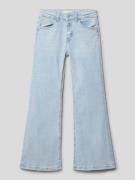 Mango Wide Fit Jeans mit Knopfleiste in Hellblau, Größe 122