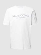Marc O'Polo T-Shirt mit Statement- und Label-Print in Weiss, Größe S
