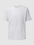 Marc O'Polo T-Shirt mit Label-Print in Hellgrau Melange, Größe S