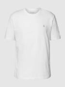 Marc O'Polo T-Shirt mit Label-Print in Weiss, Größe M