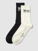 Marc O'Polo Socken mit Label-Print Modell 'Charlie' im 2er-Pack in Off...