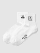 Marc O'Polo Socken mit Label-Detail im 2er-Pack Modell 'Maxi' in Weiss...