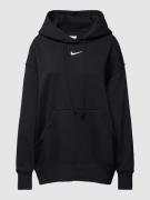 Nike Oversized Hoodie mit Logo-Stitching in Black, Größe XS