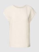 OPUS T-Shirt in Strukturmuster Modell 'Sabila' in Offwhite, Größe 44