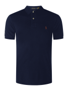 POLO RALPH LAUREN Slim Fit Poloshirt mit Logo-Stitching in Dunkelblau,...