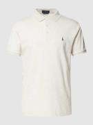 Polo Ralph Lauren Poloshirt mit Label-Stitching in Mittelgrau Melange,...