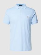 Polo Ralph Lauren Poloshirt mit Label-Stitching in Hellblau, Größe S