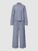 Polo Ralph Lauren Pyjama mit Streifenmuster in Marineblau, Größe L
