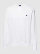 Polo Ralph Lauren Sweatshirt mit Logo-Stitching und Regular Fit in Wei...