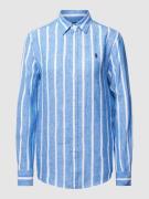 Polo Ralph Lauren Hemdbluse mit Streifenmuster in Hellblau, Größe XS
