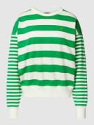 Polo Ralph Lauren Sweatshirt mit Streifenmuster in Gruen, Größe XS