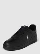 Polo Ralph Lauren Sneaker mit Label-Stitching in Black, Größe 46